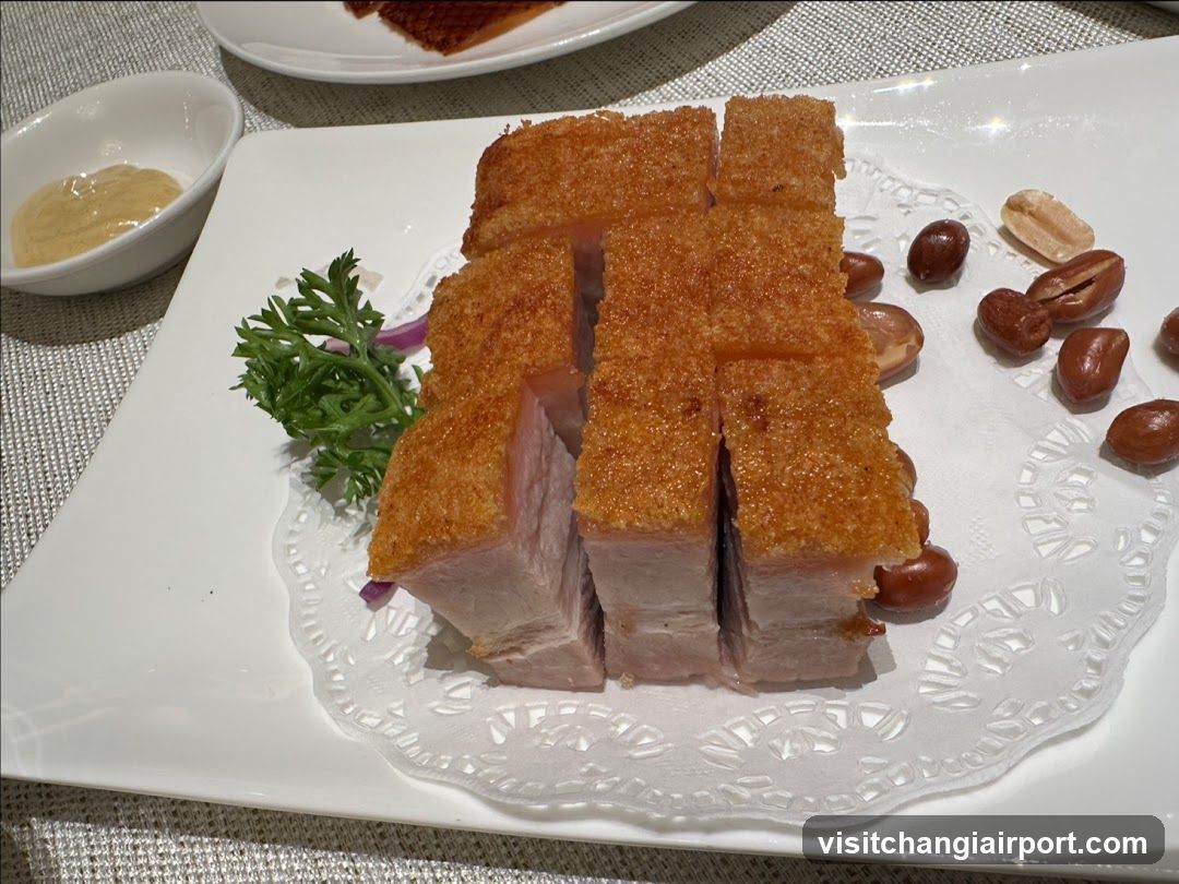 Crispy Roasted Pork with Peanuts and Sauce