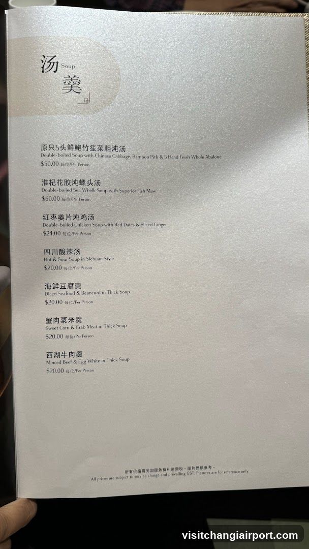 Soup Menu
