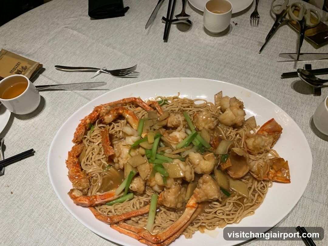 Seafood Noodles with Crab and Shrimp