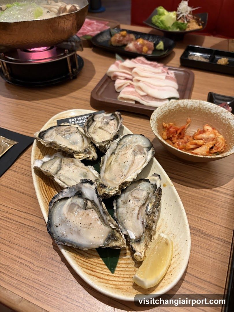Oyster Platter at Japanese Restaurant