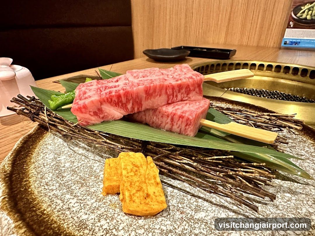 Yakitori with Wagyu Beef Slices
