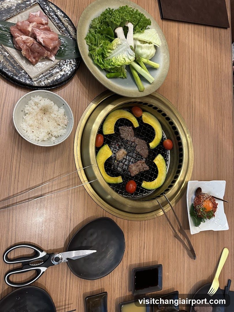 Grilled Meat and Vegetables Spread