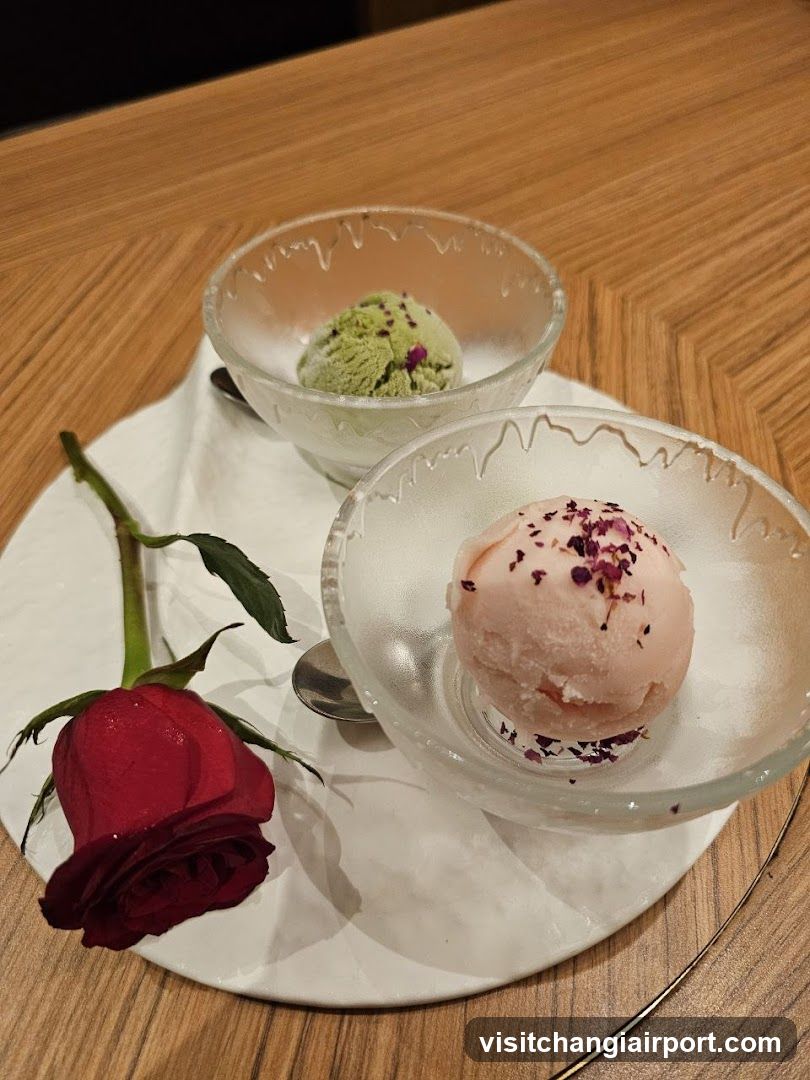 Ice Cream with Rose