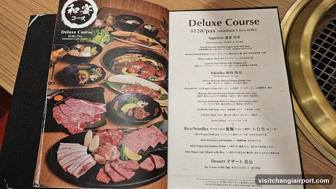 Deluxe Course Menu