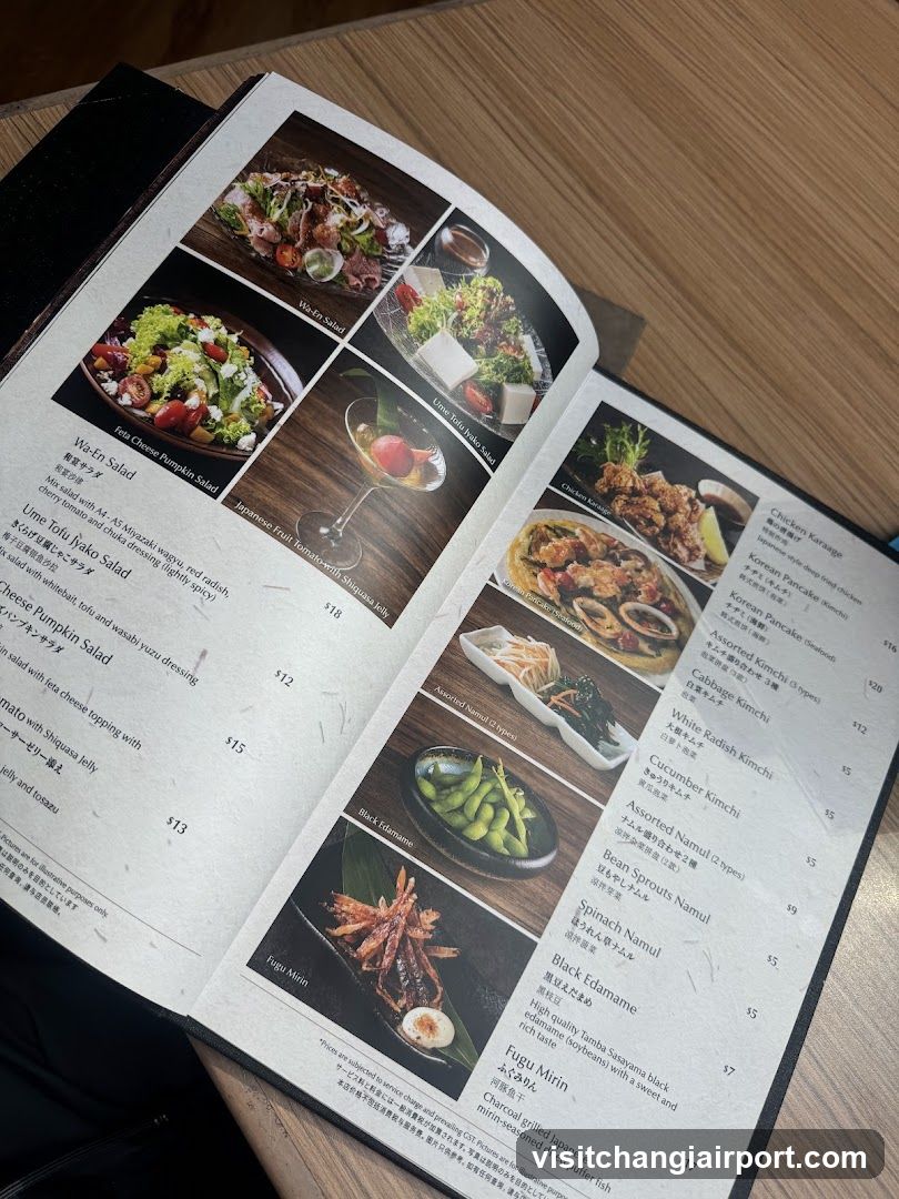 Japanese Restaurant Menu