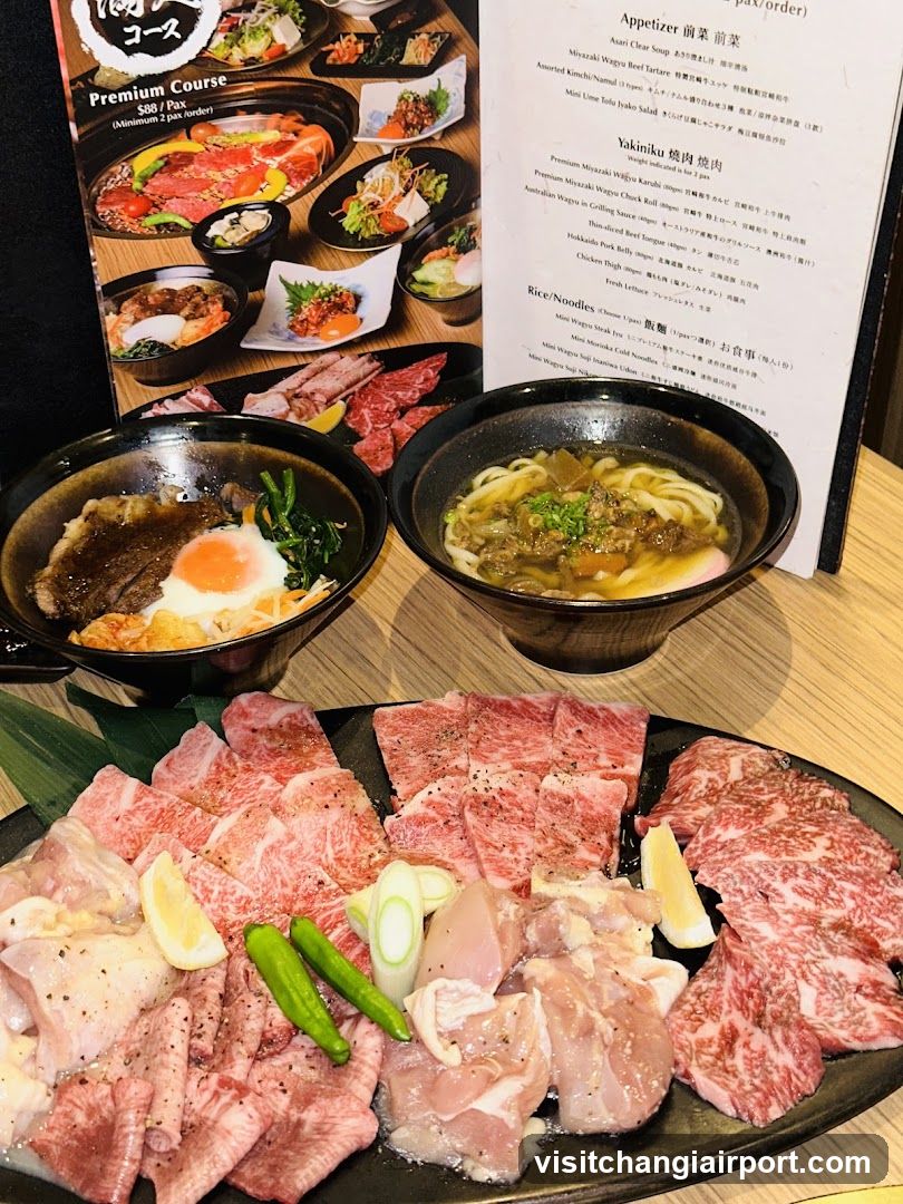 Yakitori and Beef Meal