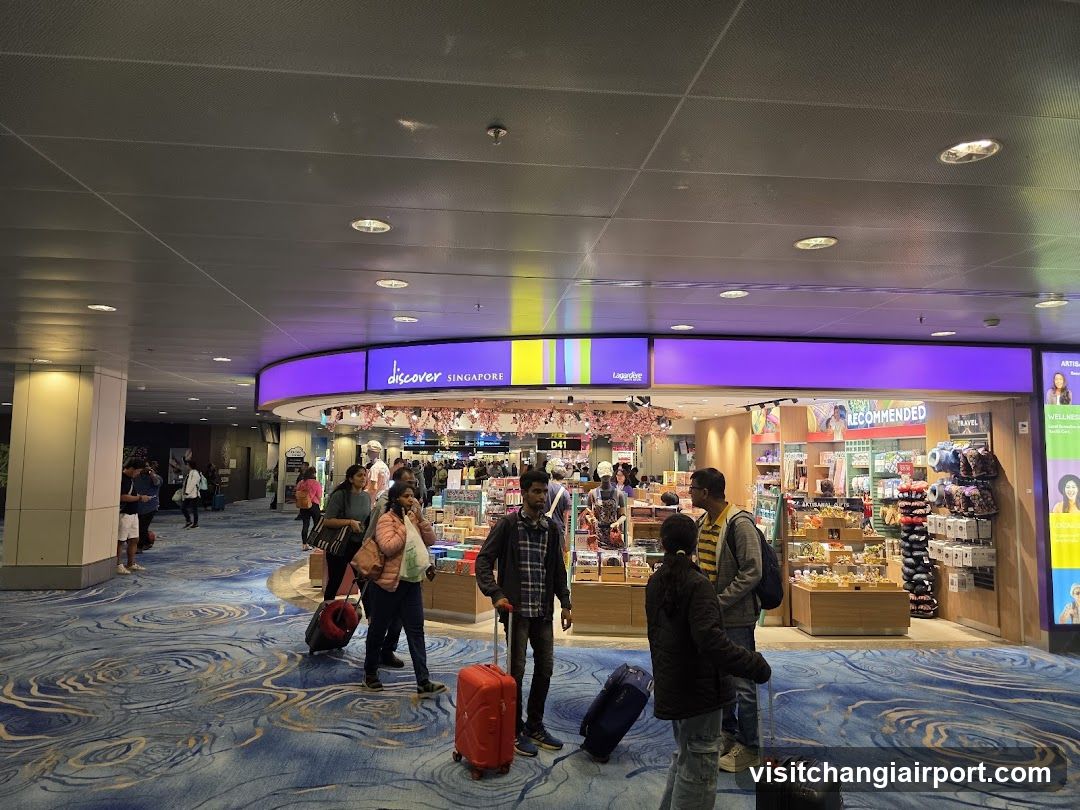 Airport Terminal Interior with Shop Front