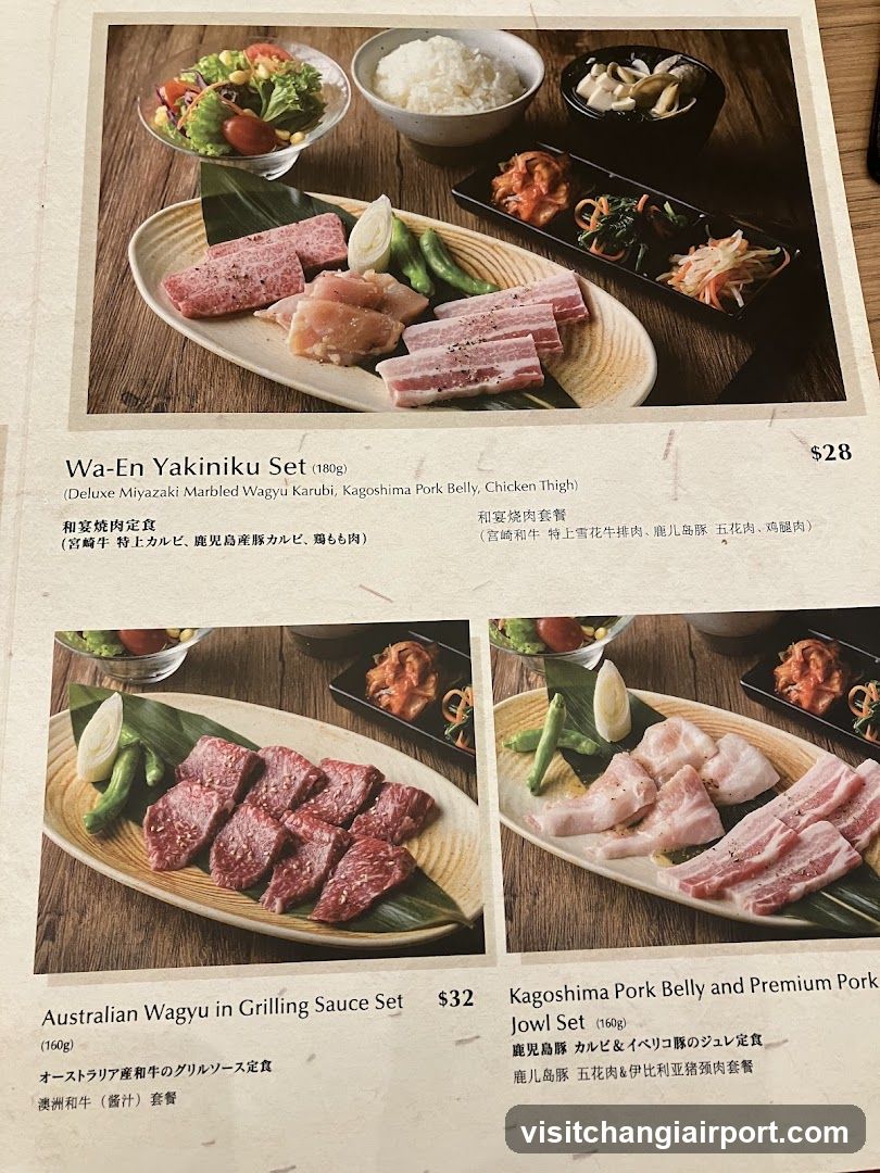 Yakiniku Menu Page