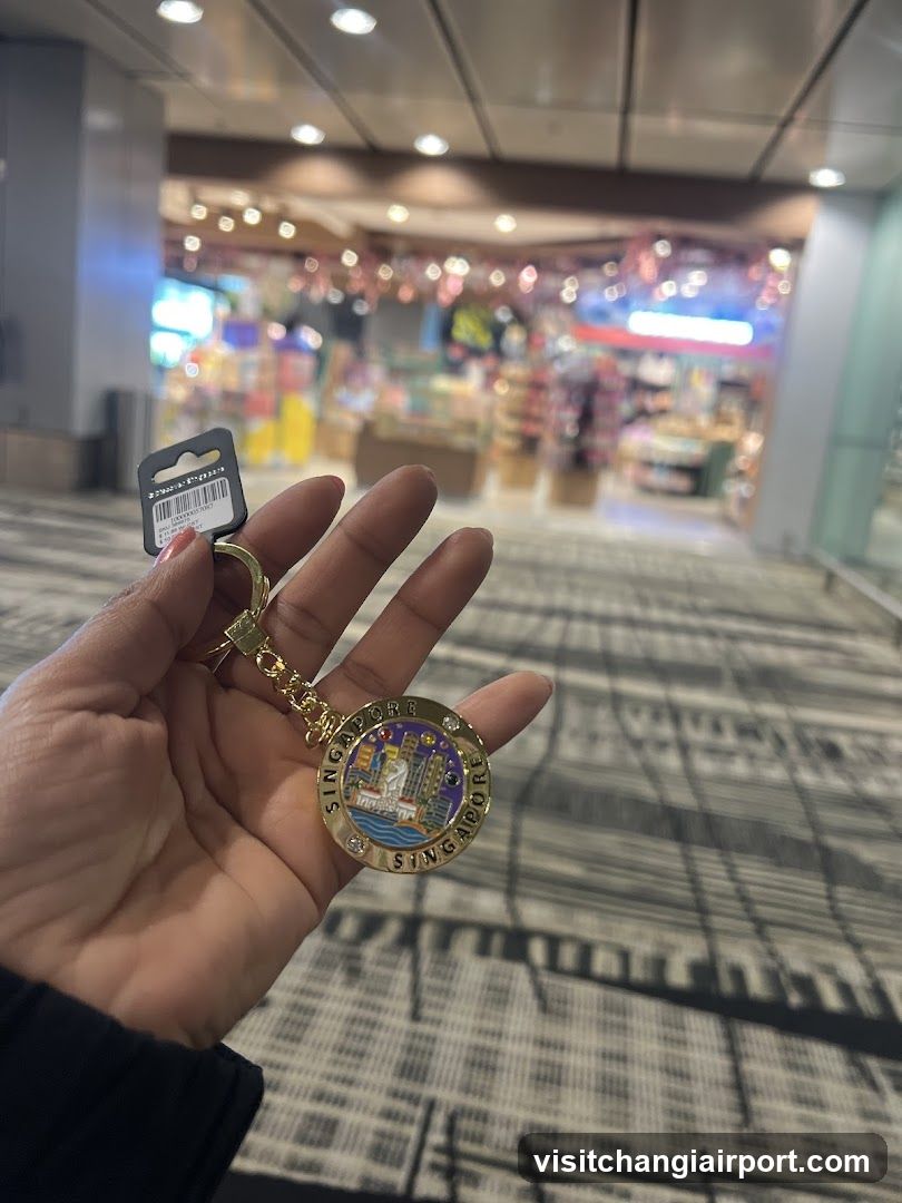 Singapore Keychain in Airport Terminal