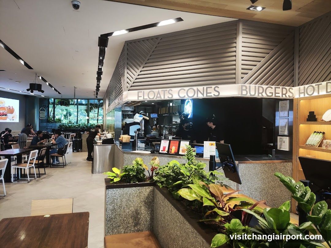 Food Court Interior with Service Counter