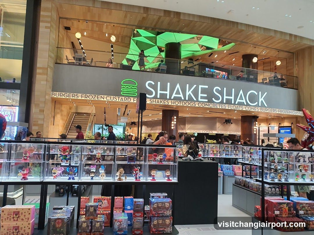 Shake Shack Store Interior with Merchandise Display