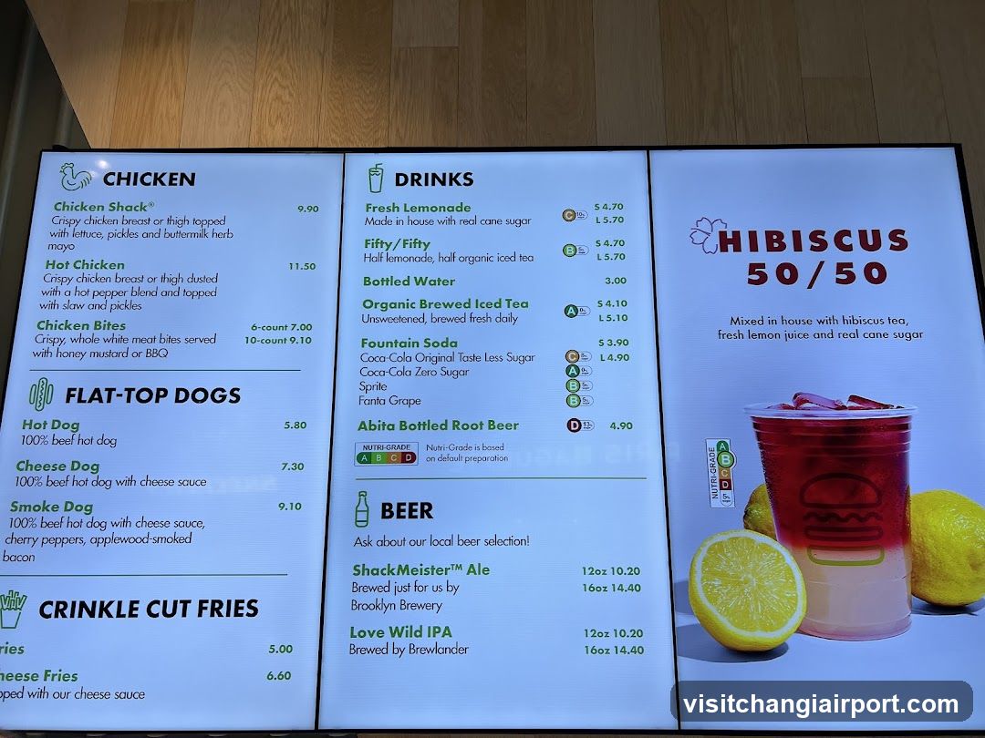 Hibiscus 50/50 Menu Board