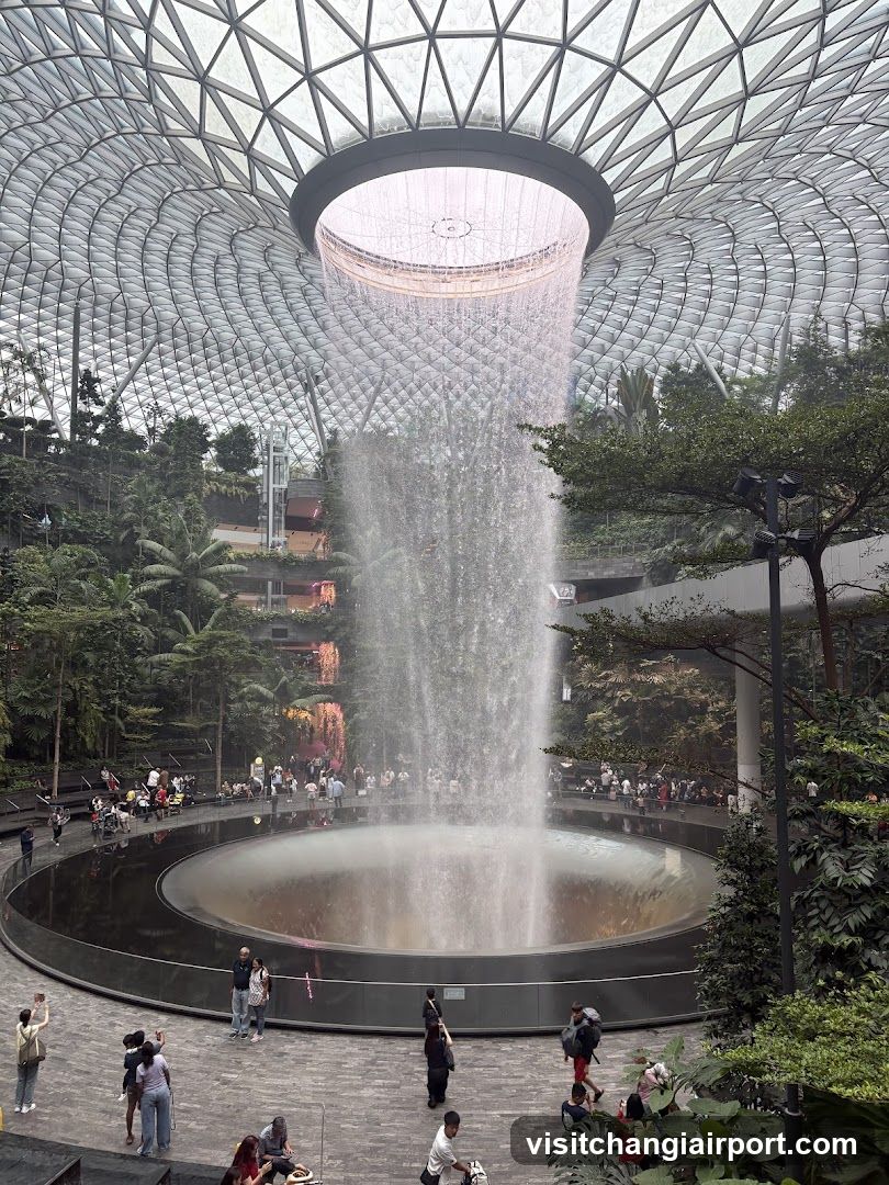 The Jewel Changi Indoor Waterfall
