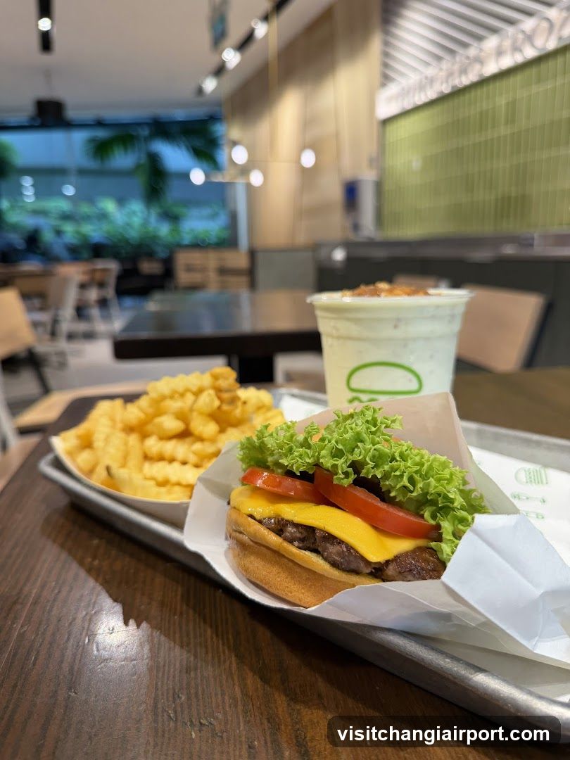 Burger and Fries Meal