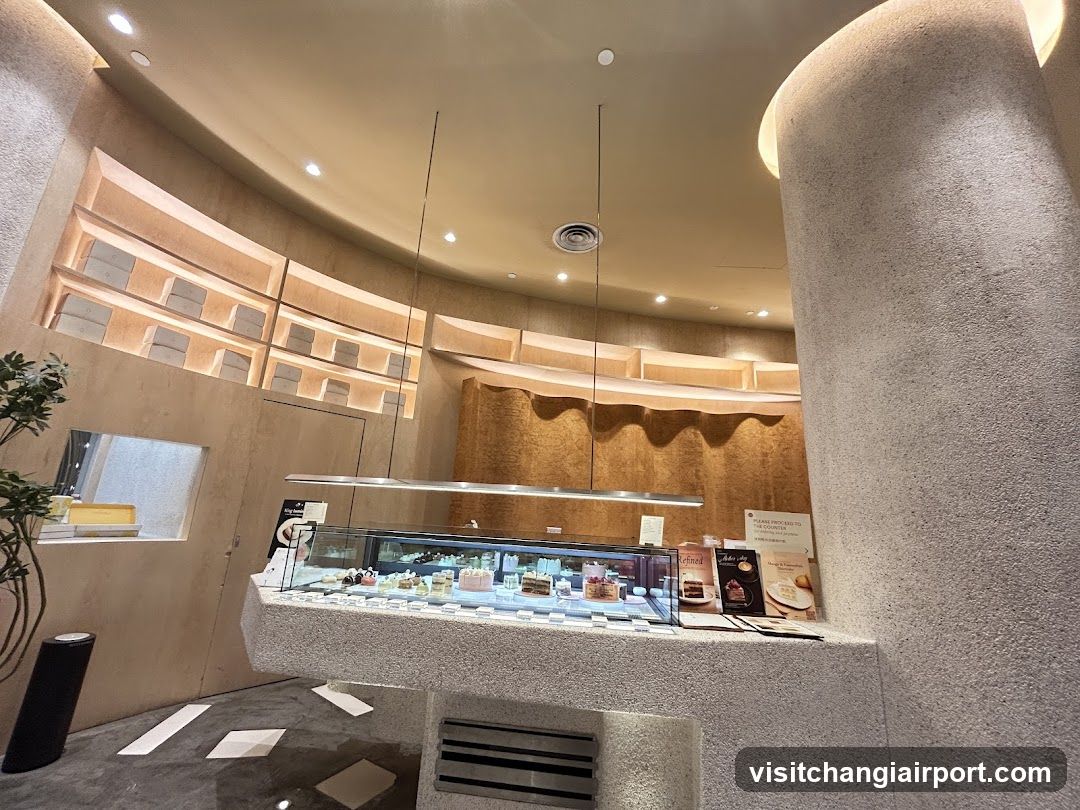 Interior of a modern bakery or cafe