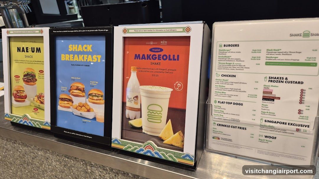 Shake Shack Menu Display