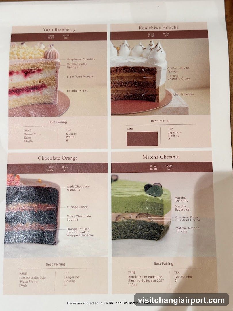Dessert and Tea Pairing Menu