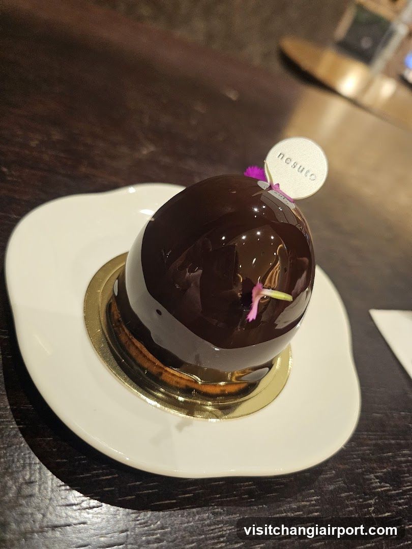 Chocolate Dessert with Neguto Tag