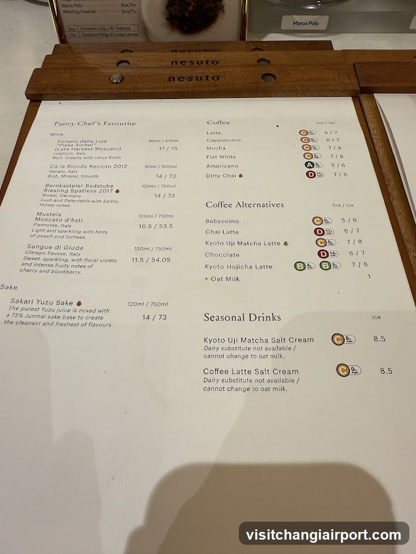 Nesuto Coffee Menu