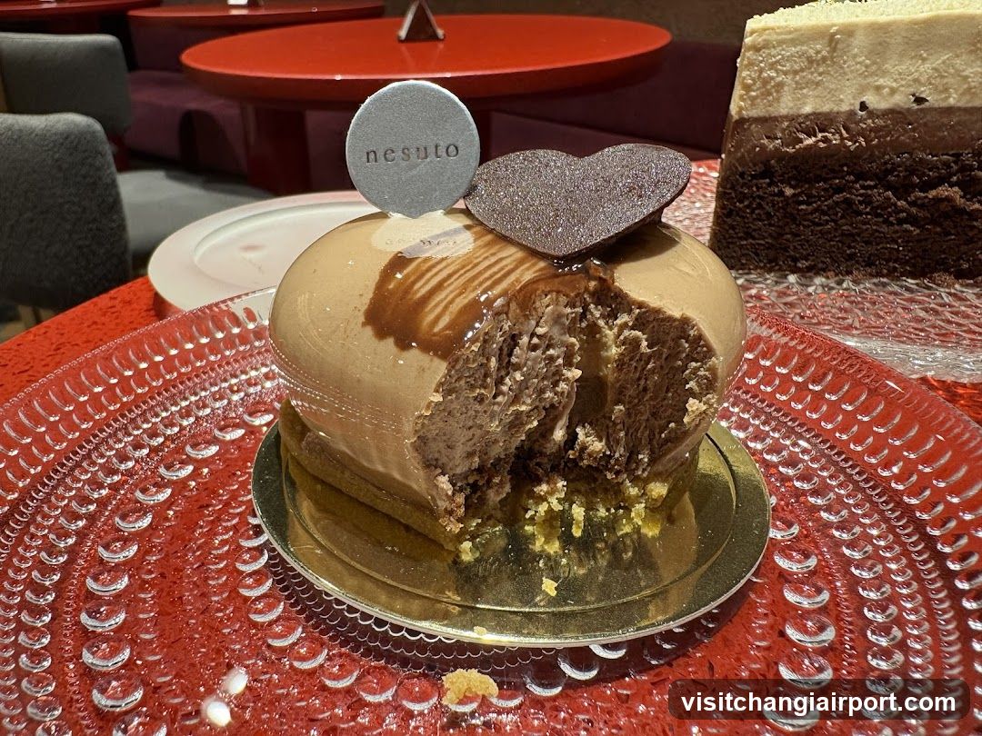 Chocolate Dessert with Heart Decoration