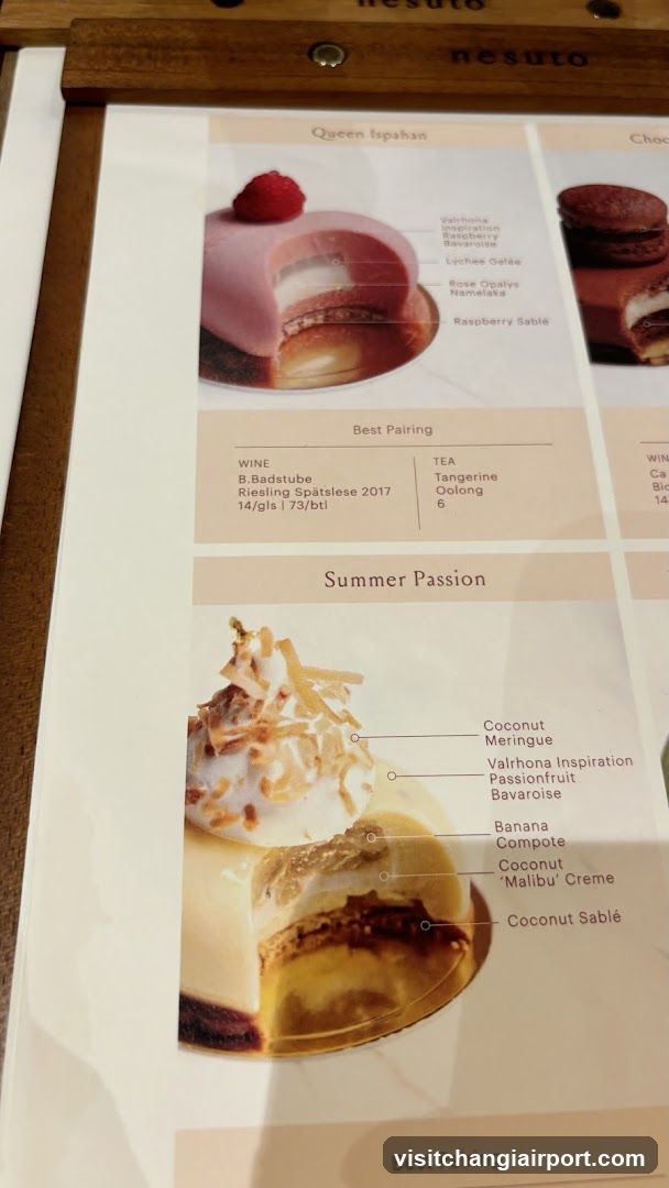 Dessert Menu Page