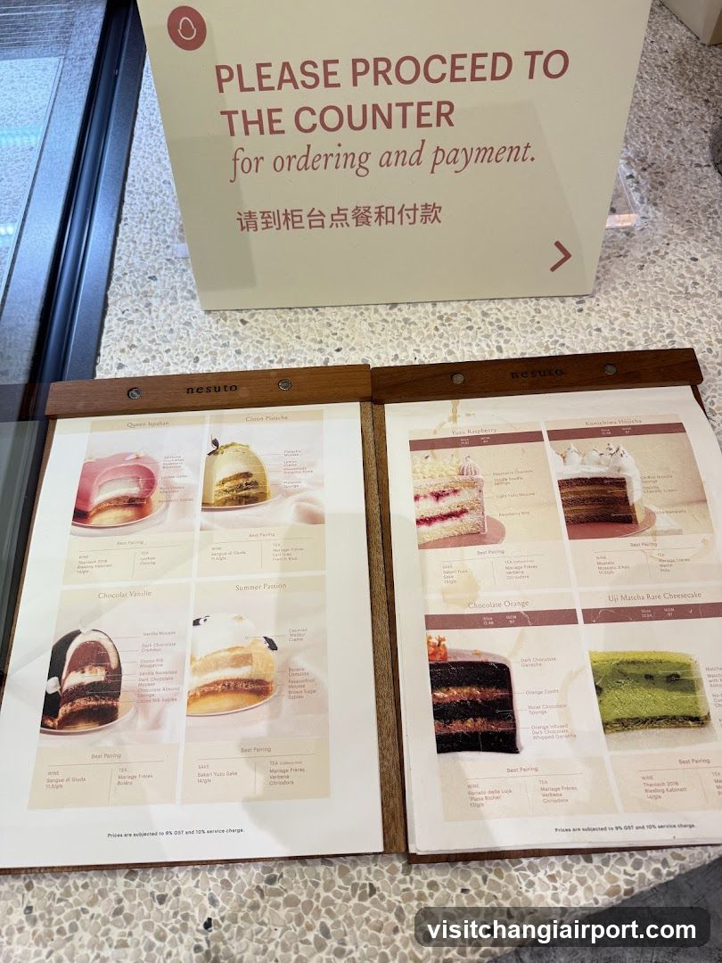 Nesuto Dessert Menu