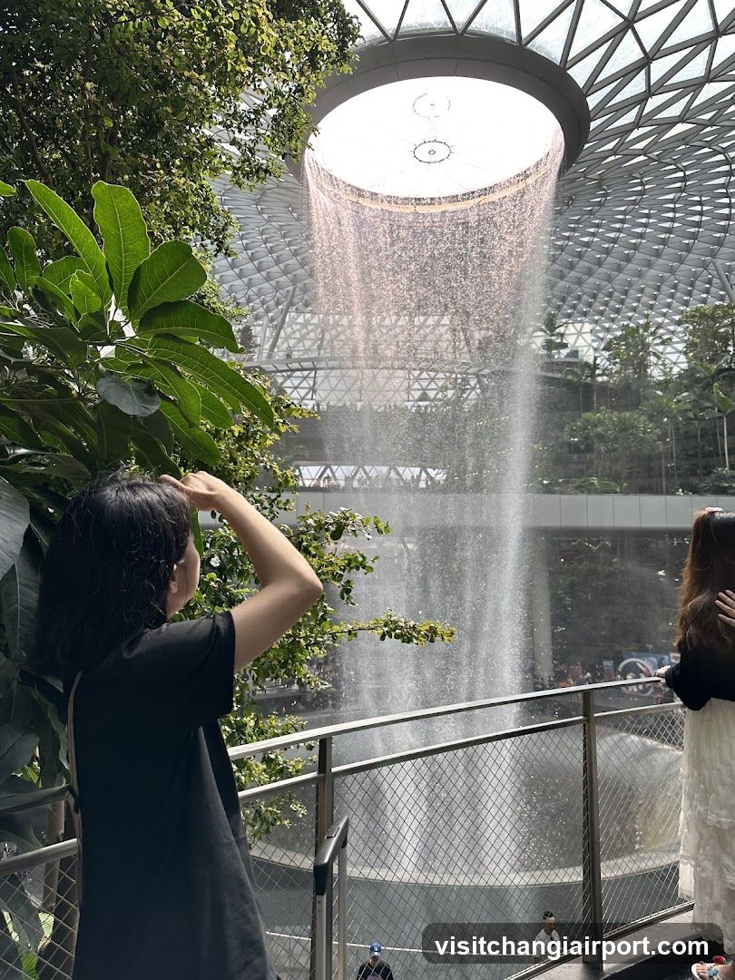 Indoor Waterfall View