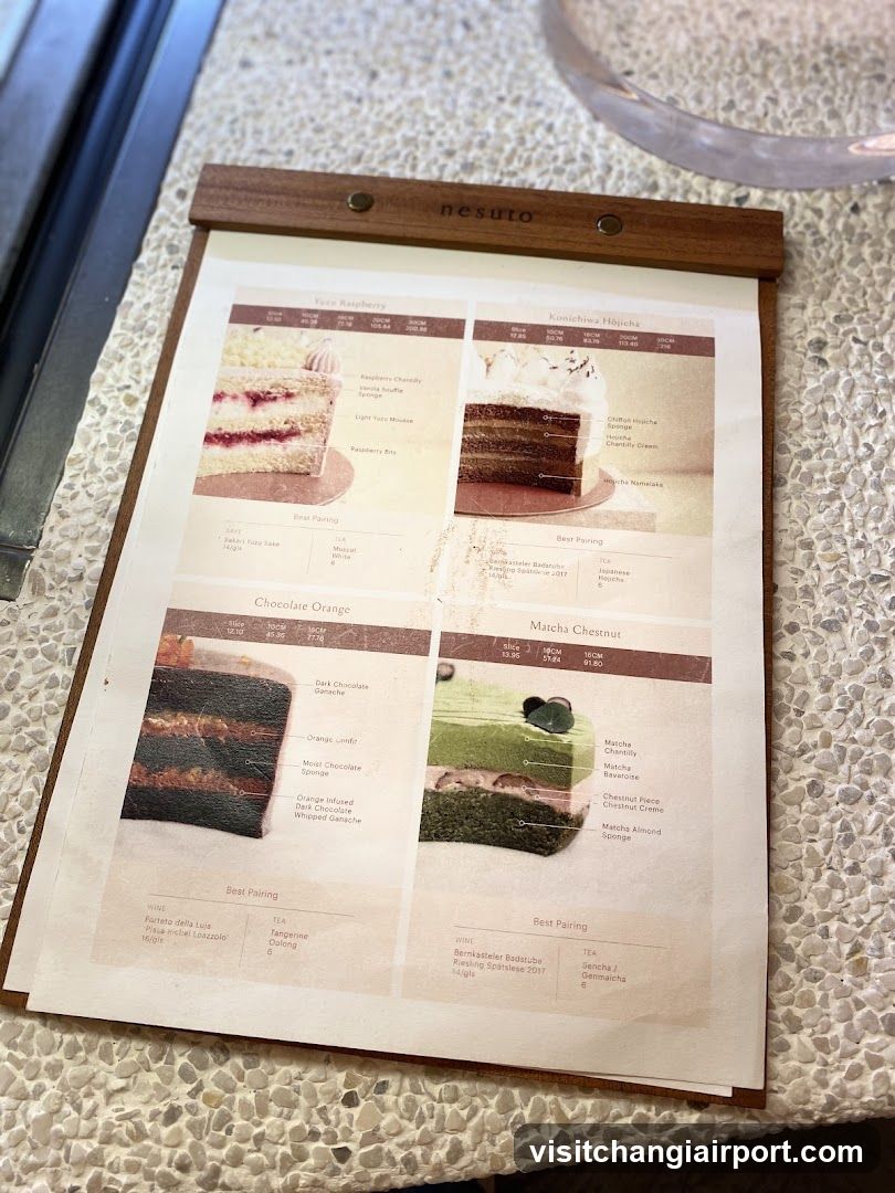 Cake Menu