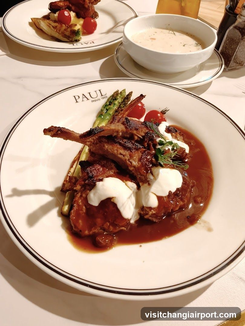 Lamb with Asparagus and Sauce