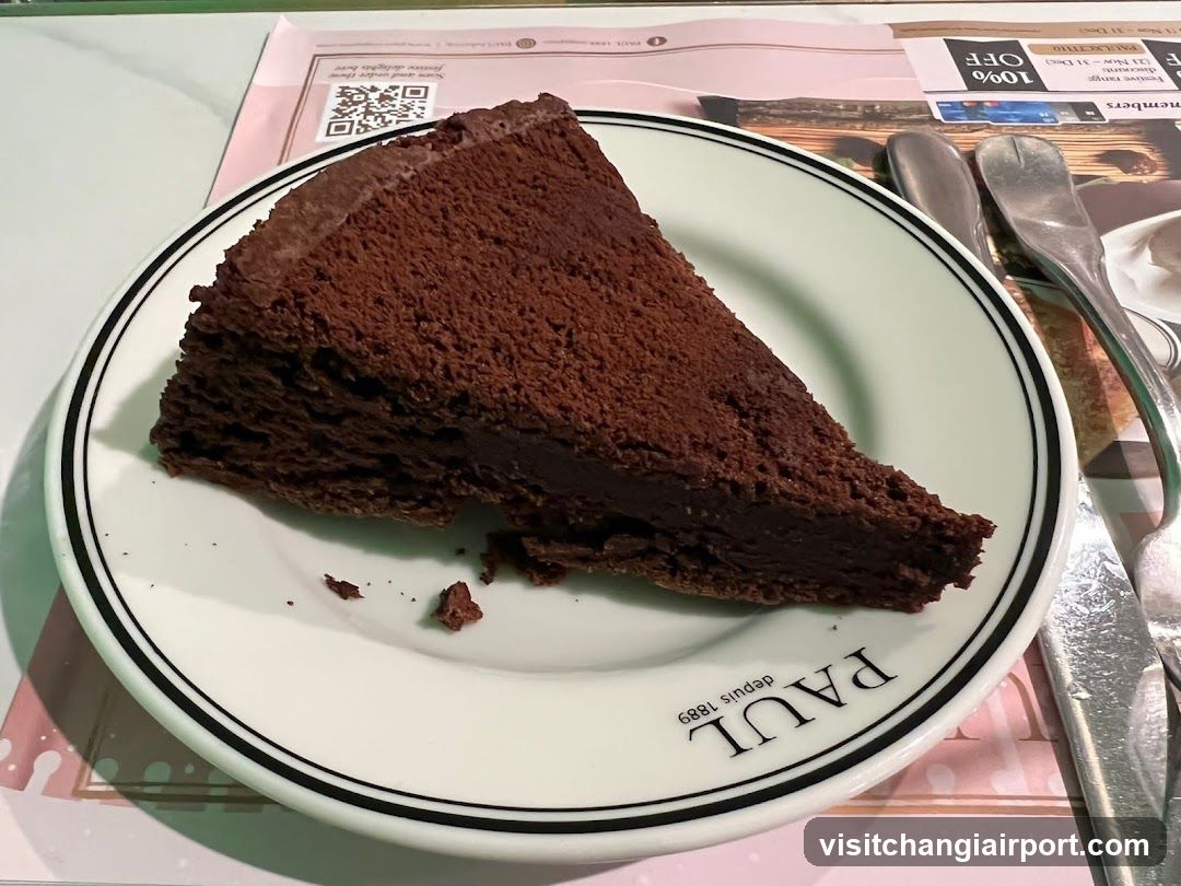 Slice of Chocolate Cake on Paul Plate