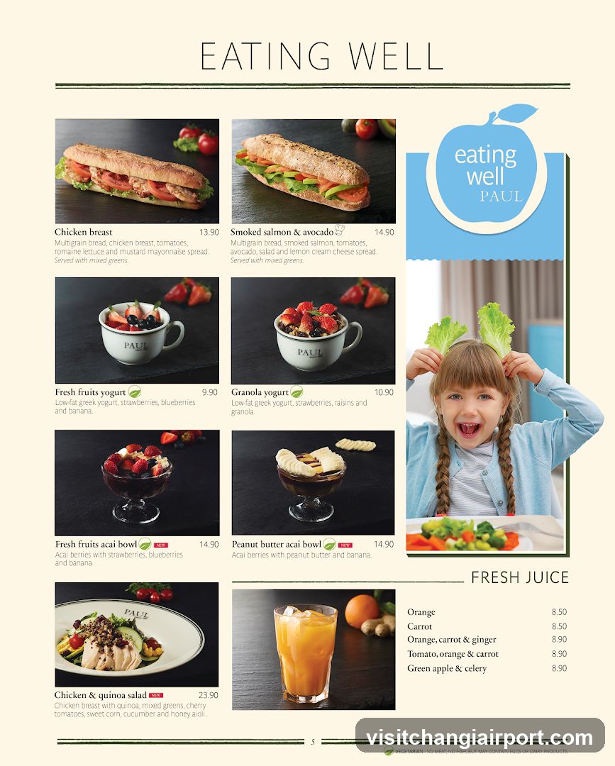 Eating Well Menu Page