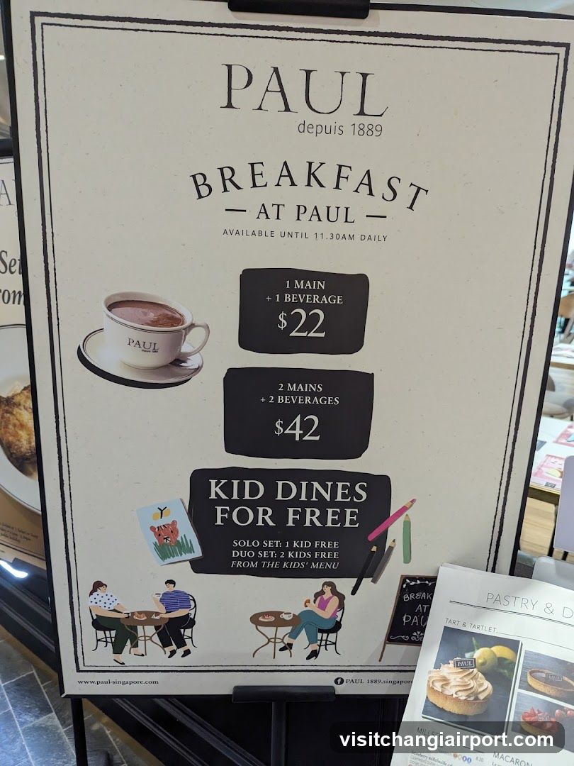 Paul's Breakfast Menu