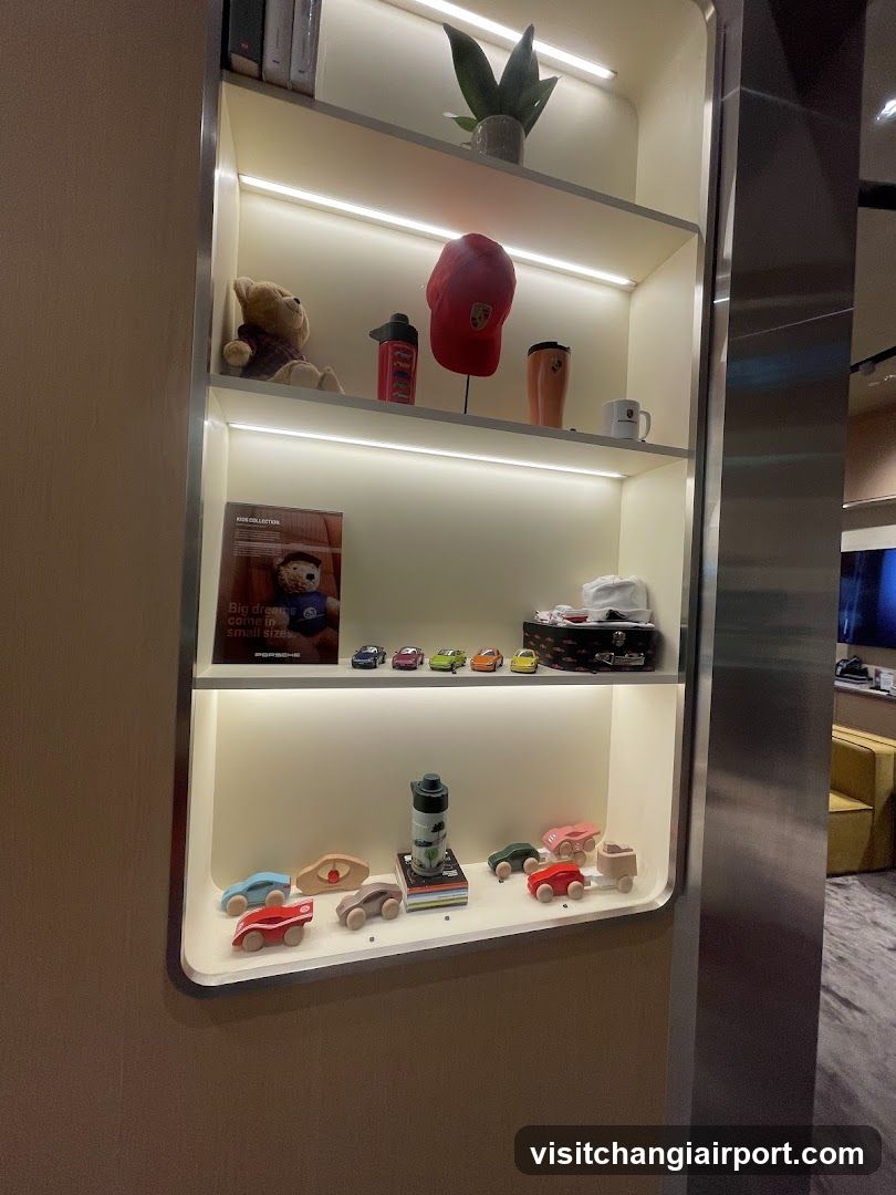 Shelved Display with Merchandise and Decor