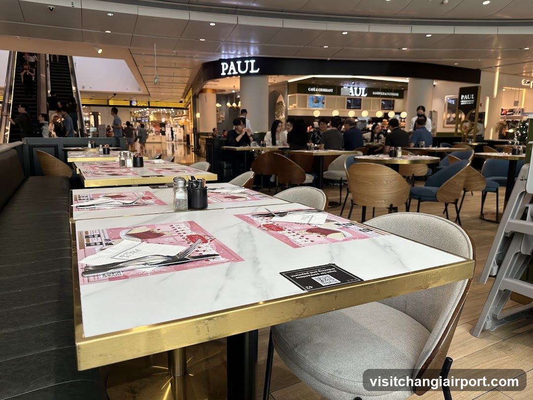Restaurant Interior with PAUL Signage