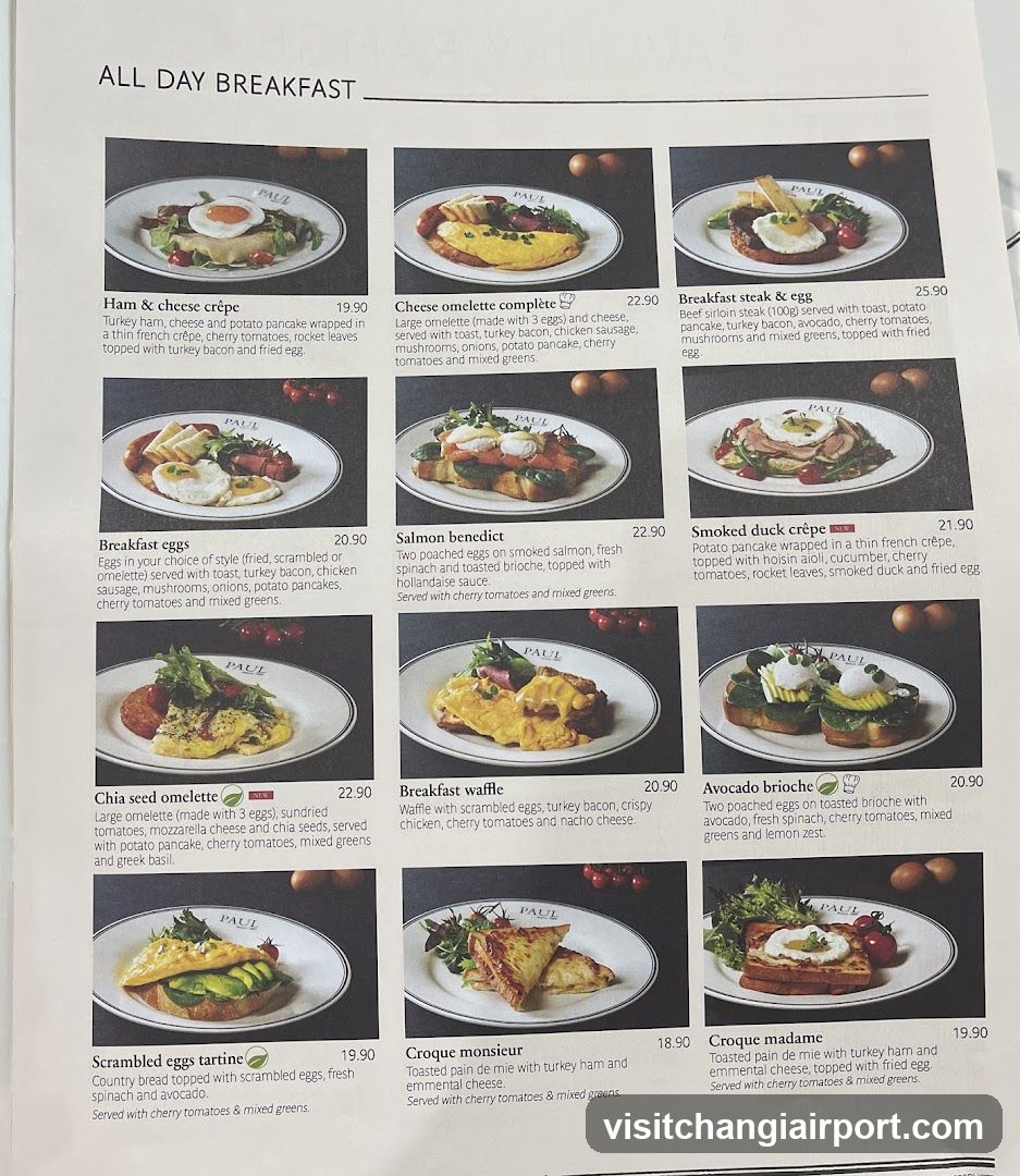 All Day Breakfast Menu