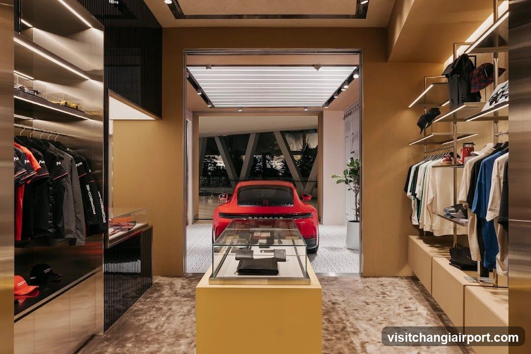 Luxury Retail Interior with Car Display