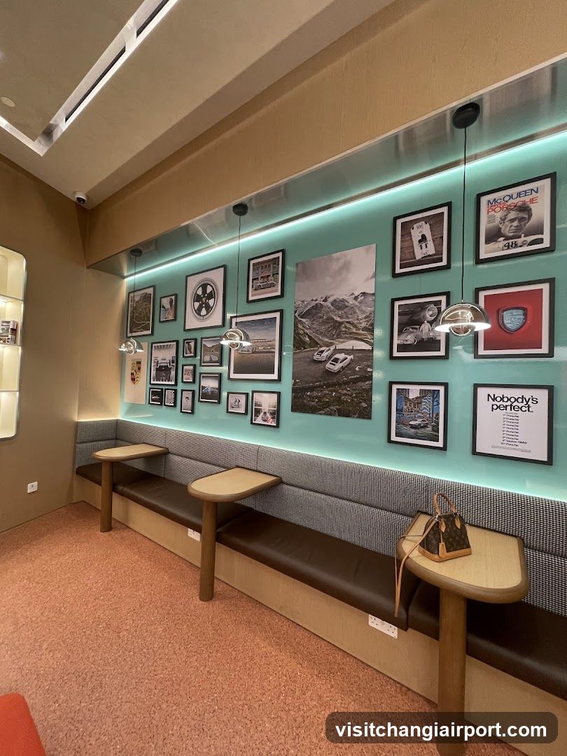 Interior Gallery Wall with Seating Area