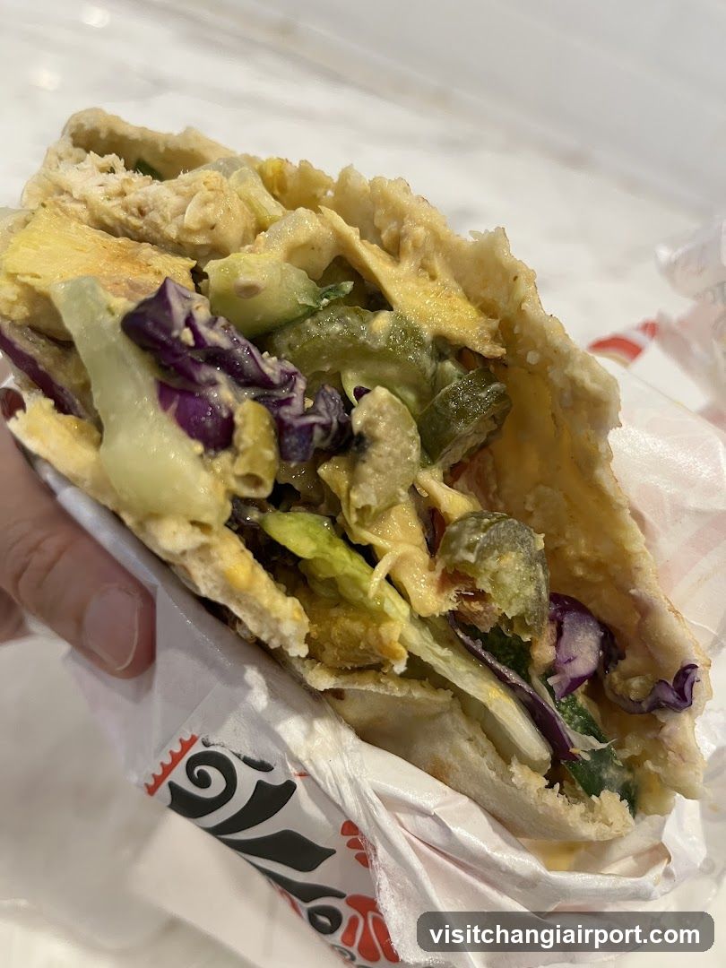 Pita Sandwich with Salad