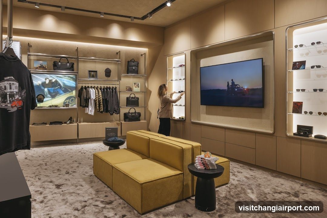 Luxury Retail Interior with Interactive Display