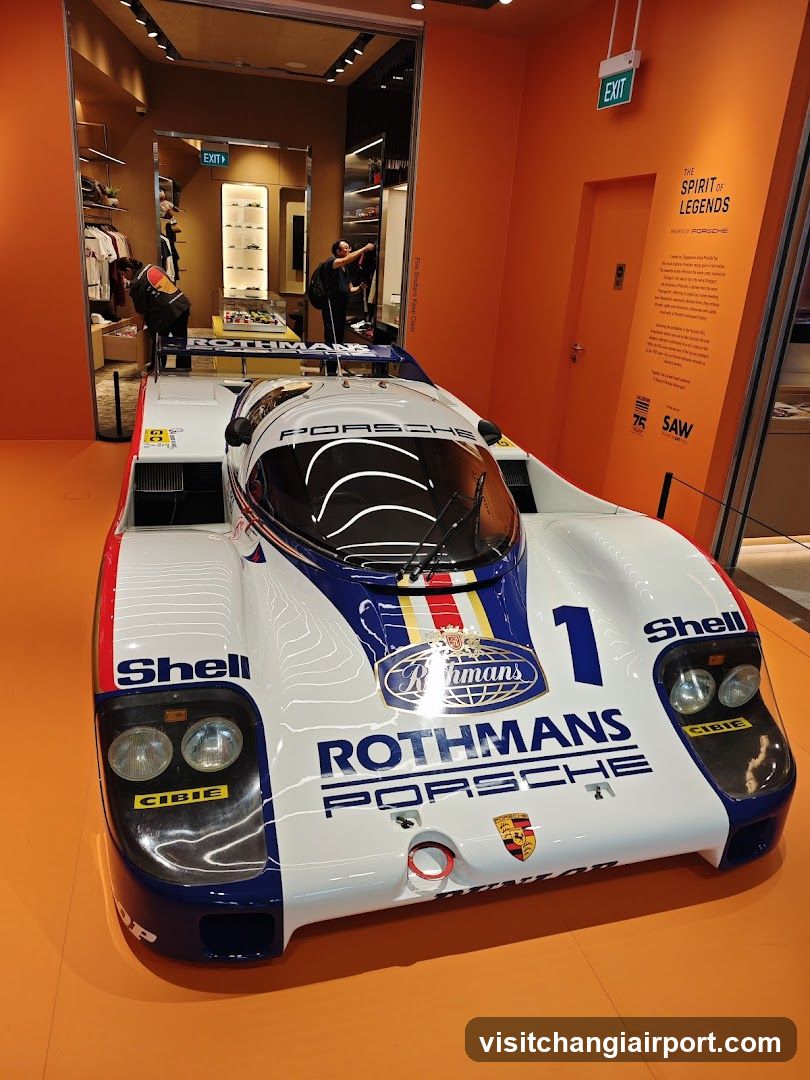 Porsche Rothmans Racing Car Display
