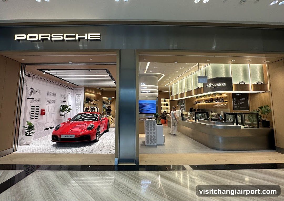 Porsche Storefront with Cafe