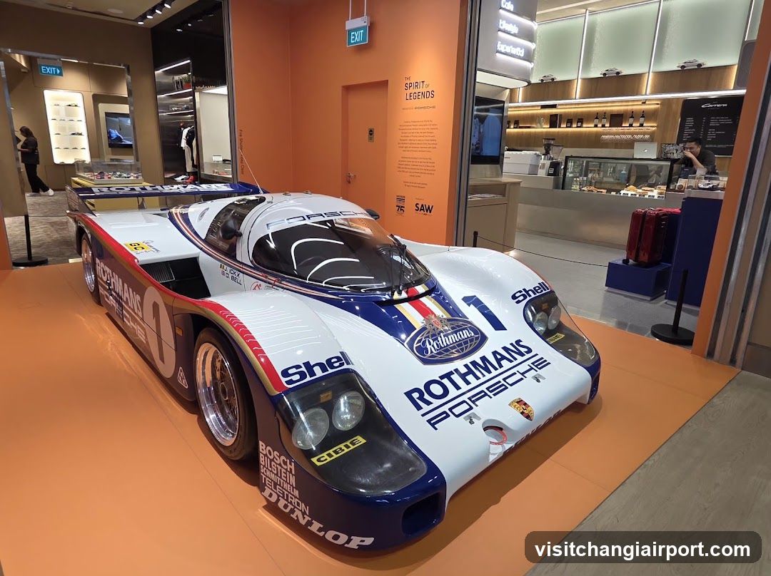 Porsche 962 in a retail store display