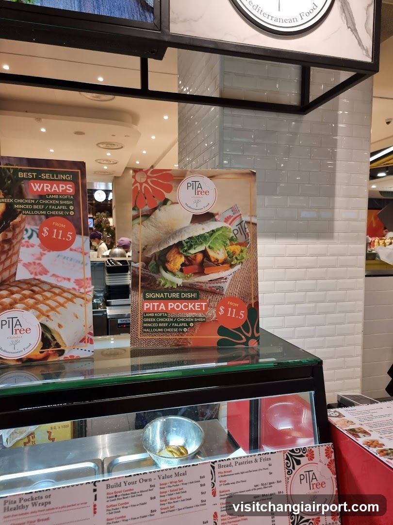 Pita Free Food Stall Display