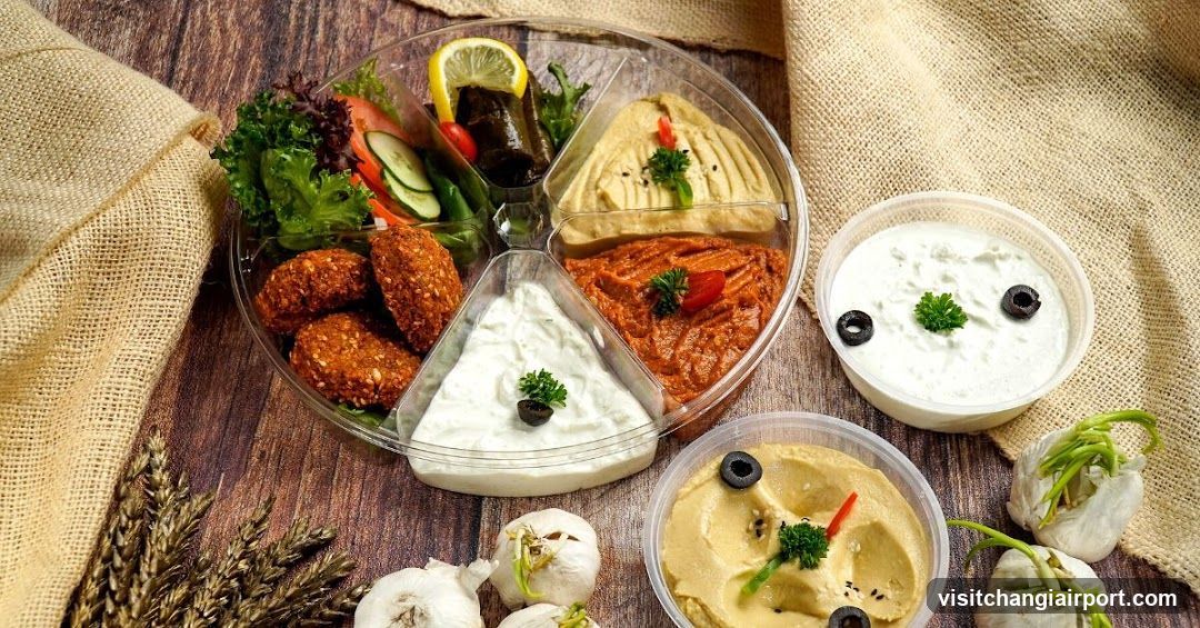Mediterranean Platter with Hummus and Falafel