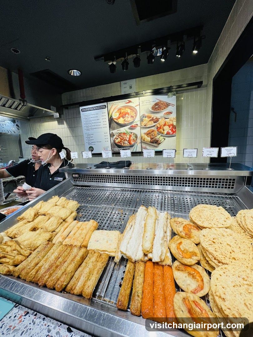 Food Display Counter with Staff