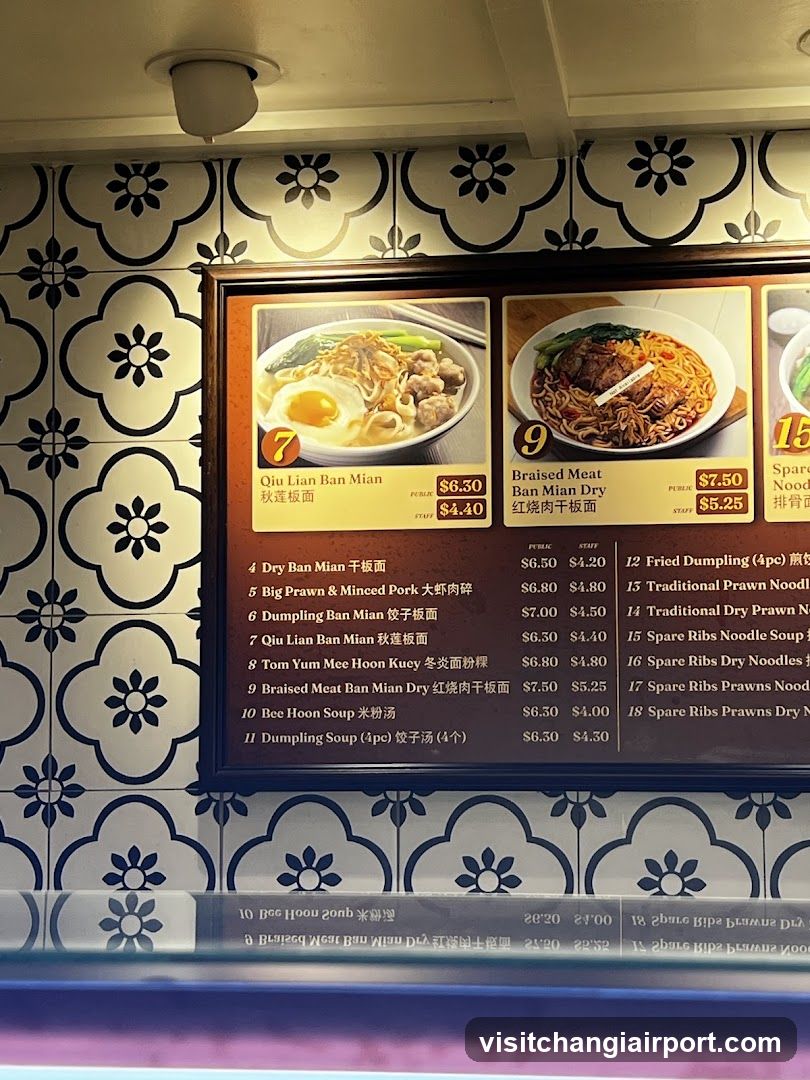 Noodle Menu Board