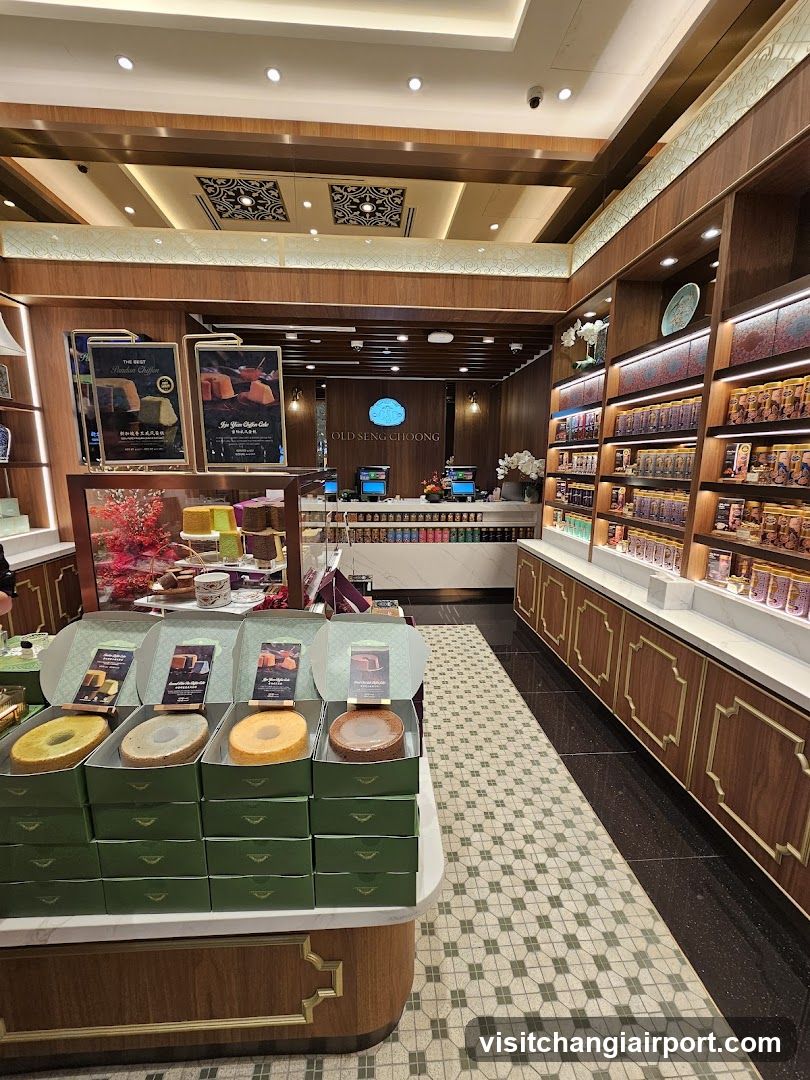 Interior of a bakery or confectionery shop