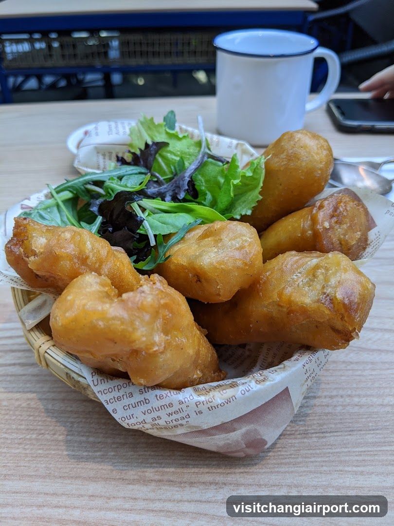 Fried Dough with Salad