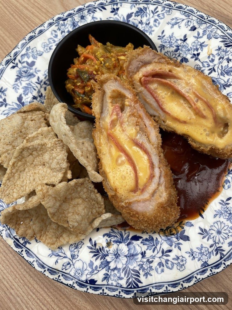 Crispy Chicken Roll with Chips and Sides
