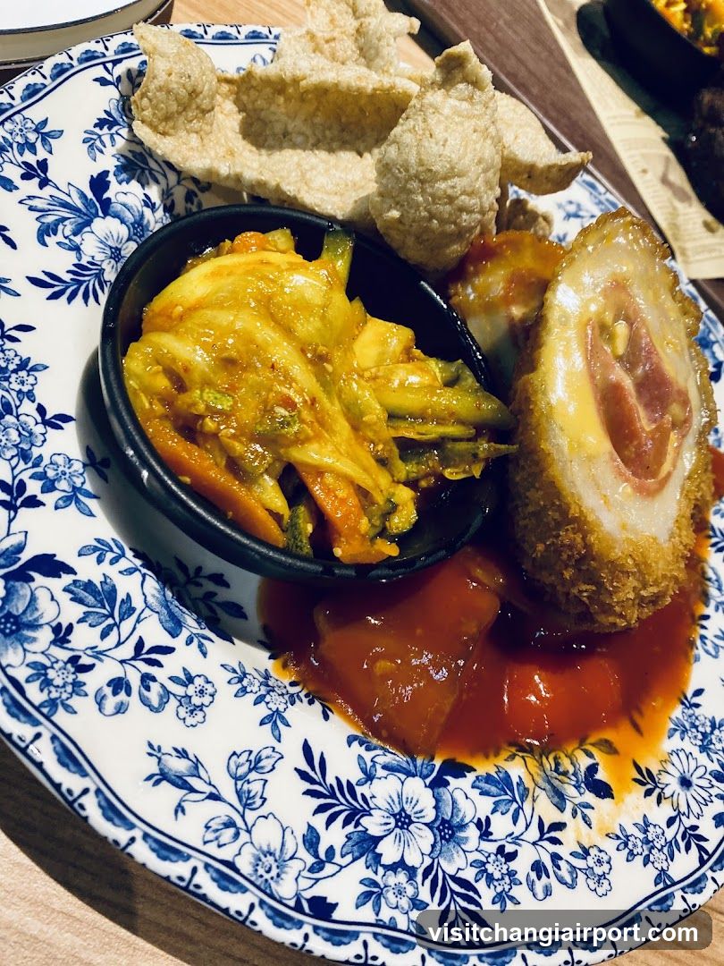 Cauliflower Cheese with Kimchi and Chips